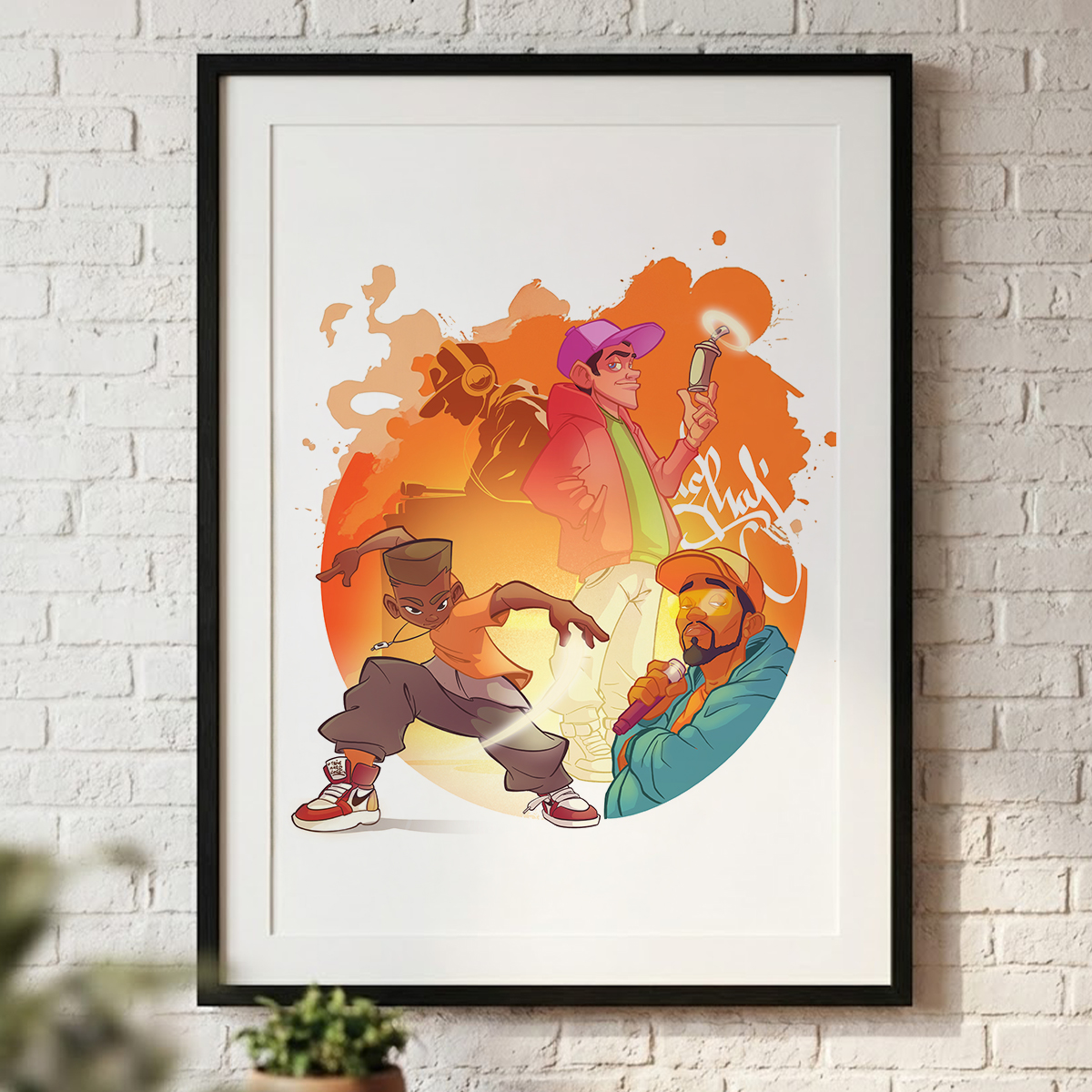 hip hop elements – print art urbain a3