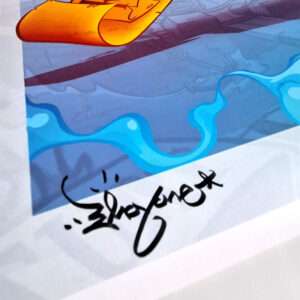 print a3 fresque parc des princes – "paris fluctuat" par emoy (Édition limitée 33 ex.)